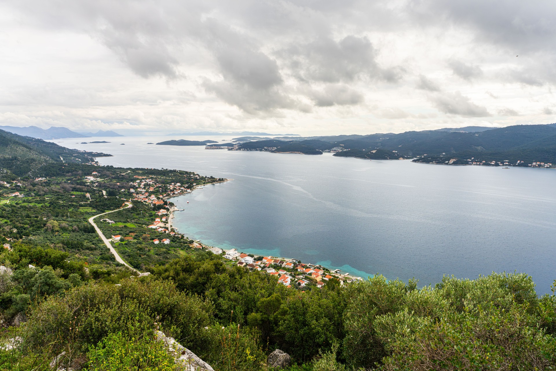 Peljesac peninsula on the island of Korcula
