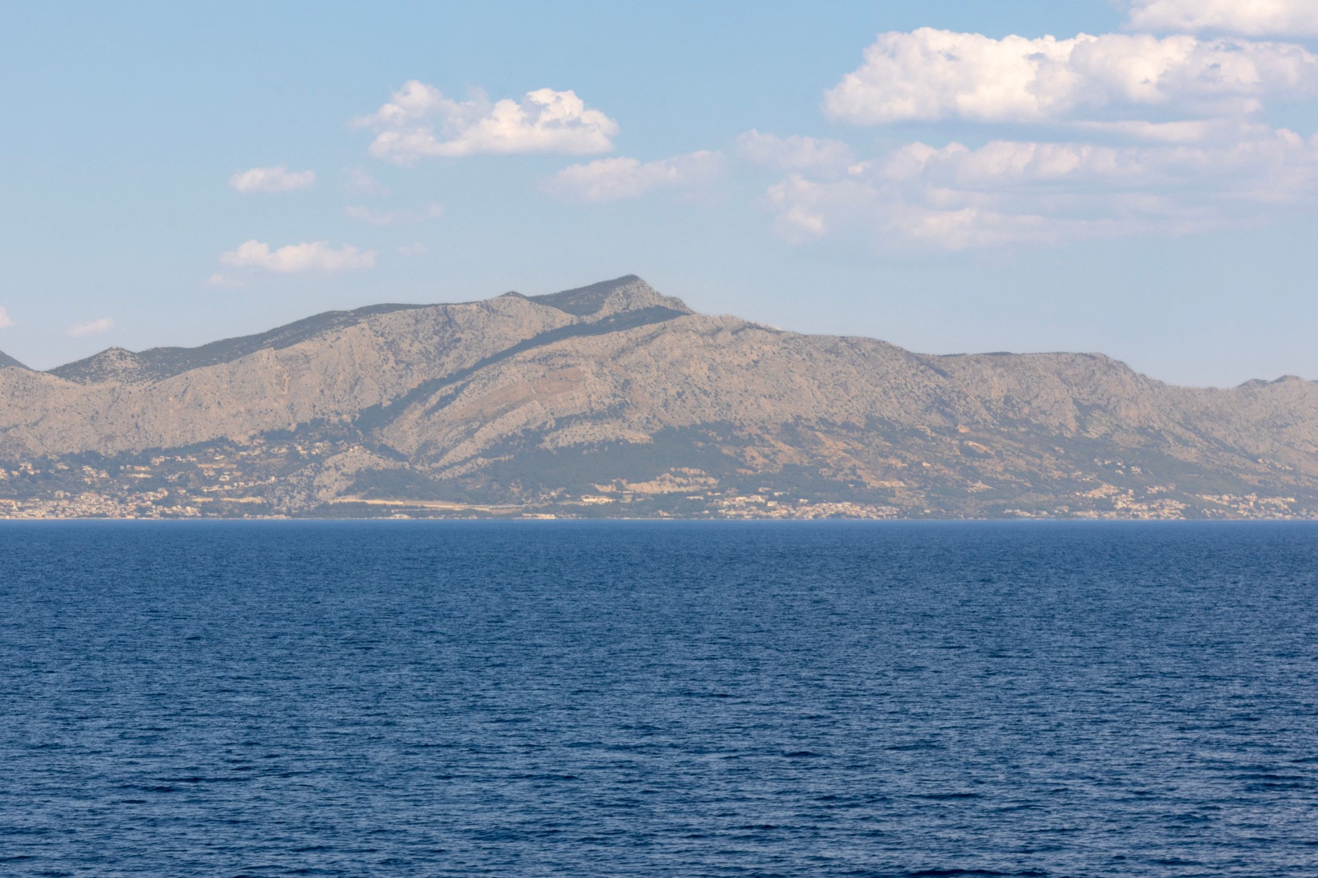 The Mosor Mountains in Split, Croatia