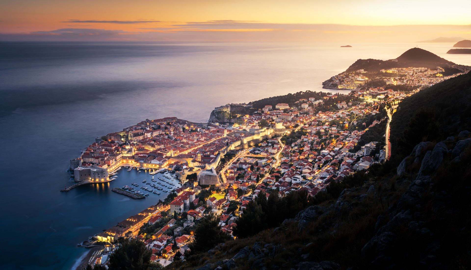 Croatia at dusk